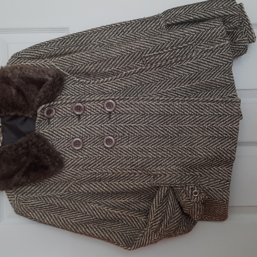 DNKY Wool Tweeted COAT(NO SNAGS WHAT SO EVER)